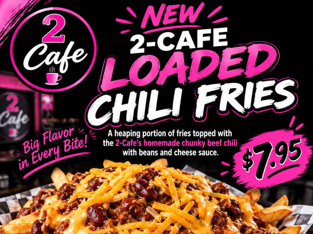 Loaded Beef Chili Fries.