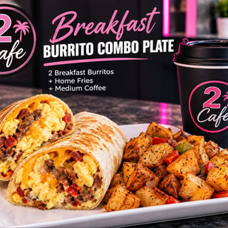 Breakfast Burrito Combo Plate